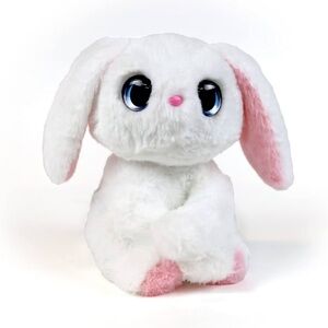 My Fuzzy Friend Poppy The Snuggling Bunny,White interactive rabbit Easter works